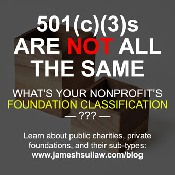 501(c)(3)s are not all the same - what's your nonprofit's foundation classification